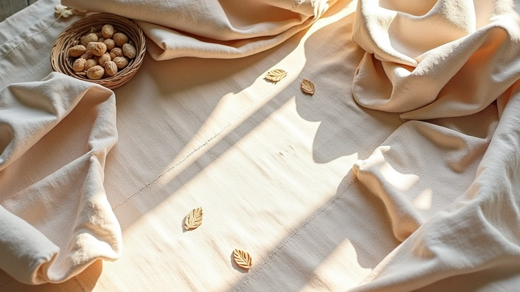 Natural Latvian linen fabrics and textile materials