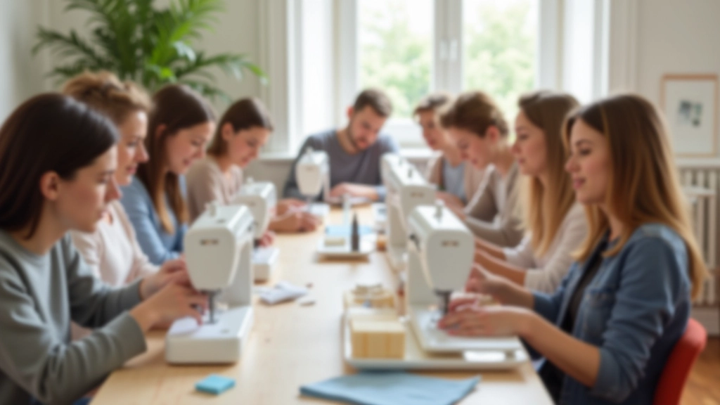 Sewing workshop group class